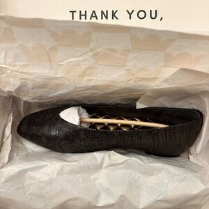 New Birdies Crane Shoe - Espresso Embossed Leather